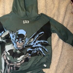 GAP Dark Green Hoodie & pants set with Batman Graphic